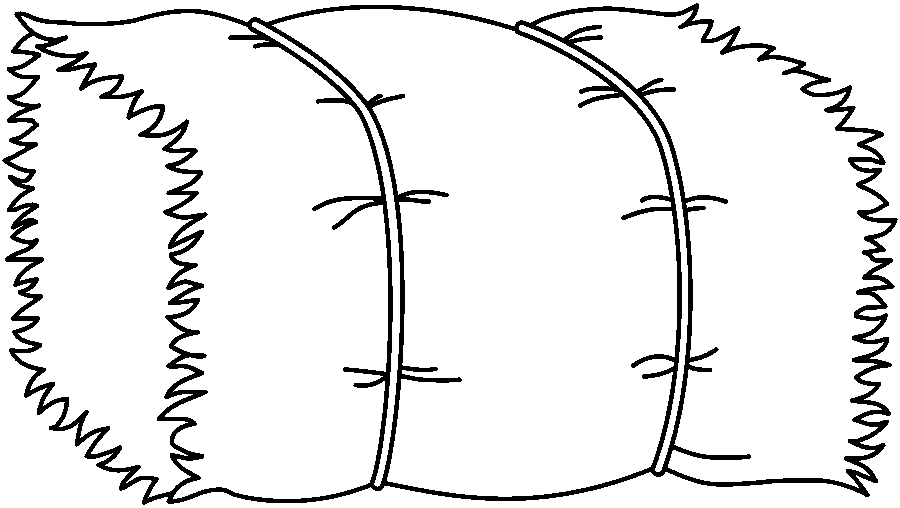 7+ Hay Bale Clip Art - Preview : Haystack Outline | HDClipartAll