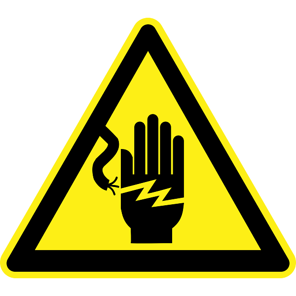 Open Line Wires Hazard Warning Sign transparent PNG - StickPNG