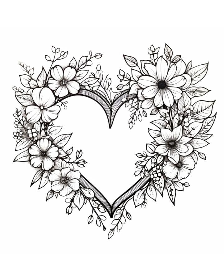 heart coloring pages for teenagers