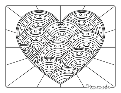 heart coloring pages for teenagers