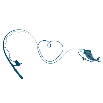 heart fish cliparts