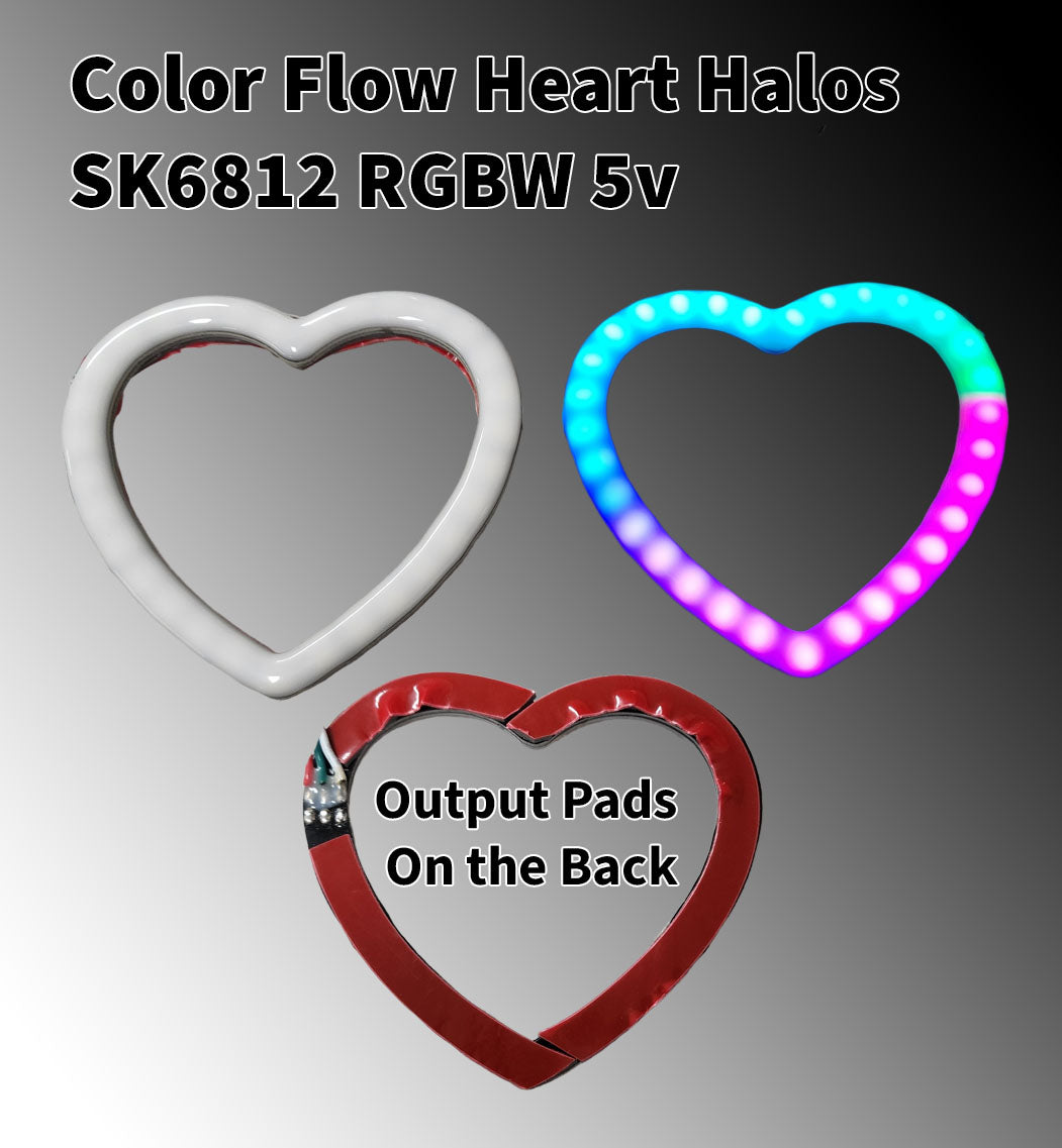 Flow Series Heart Halos - SK6812 RGBW