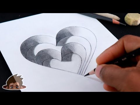 heart pencil art