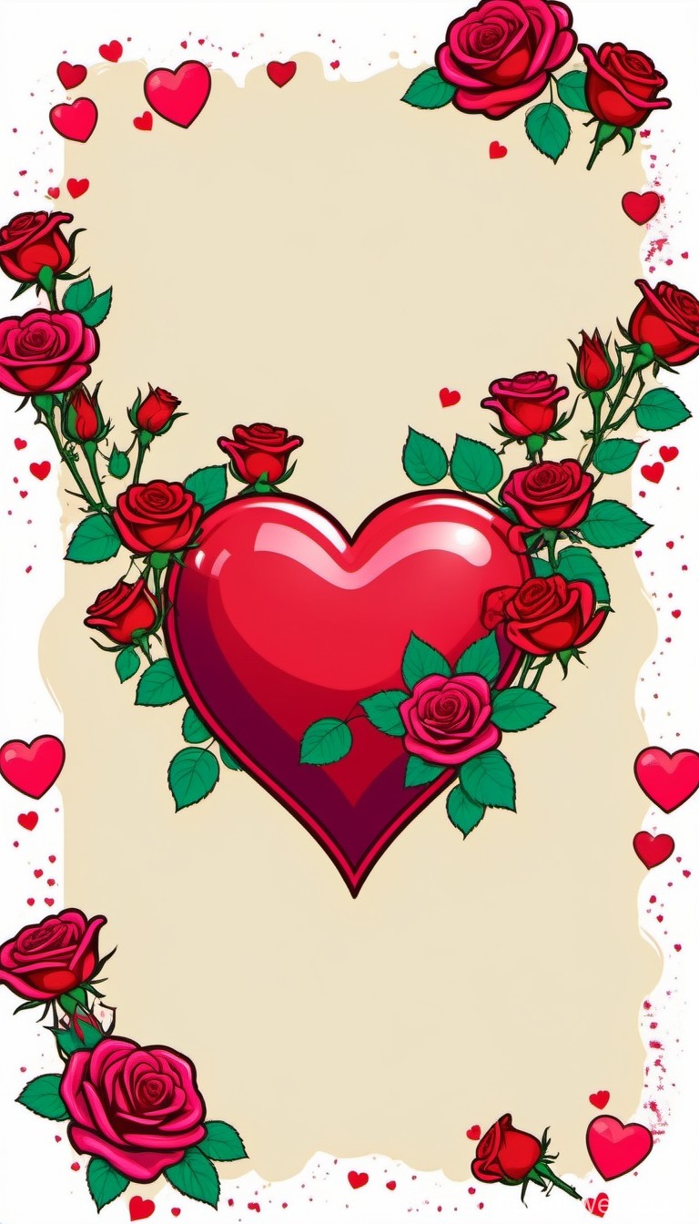 heart roses cliparts 2024