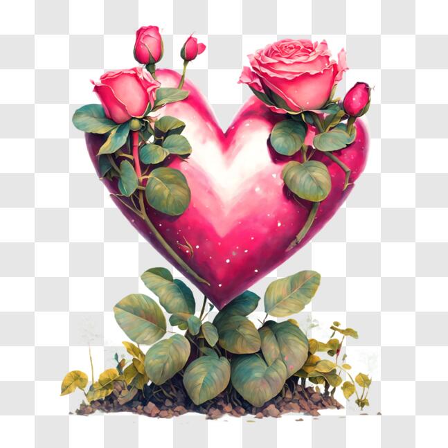 heart roses cliparts 2024