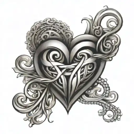 heart tattoo clipart 2024