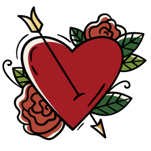 heart tattoo clipart