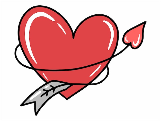 heart with arrow clip art