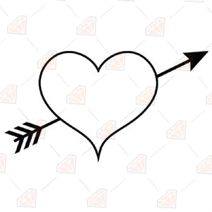 heart with arrow clip art
