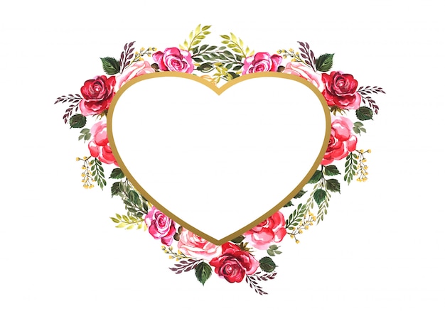 hearts and flowers border