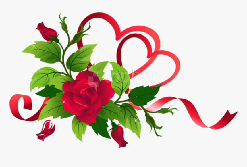 hearts and roses clipart