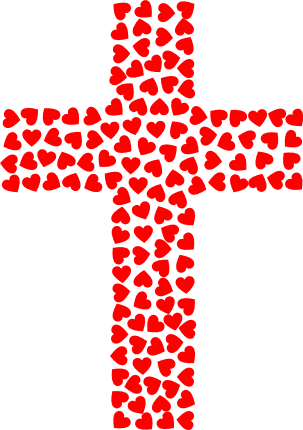 hearts cross cliparts