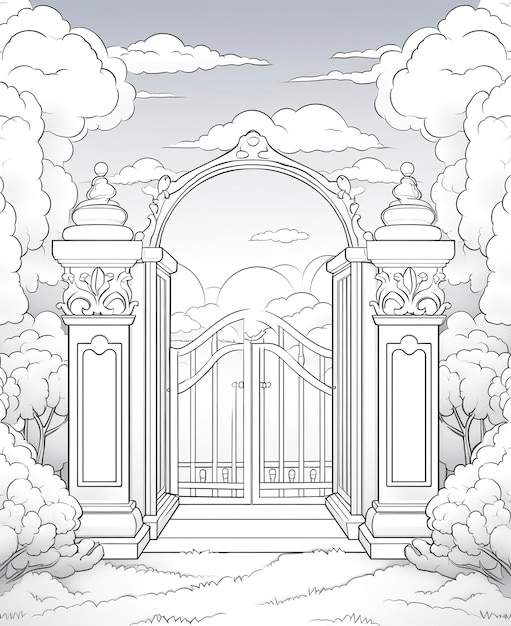 heaven coloring page