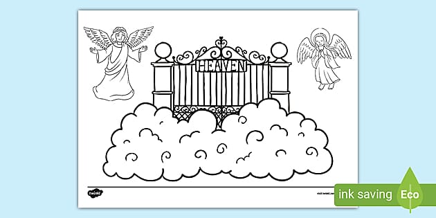 heaven coloring page