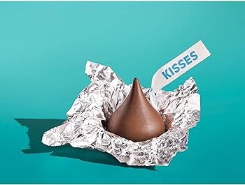 Hersheys Kisses Milk Chocolate, Silver Foils, 66.7 Ounce by Hersheys