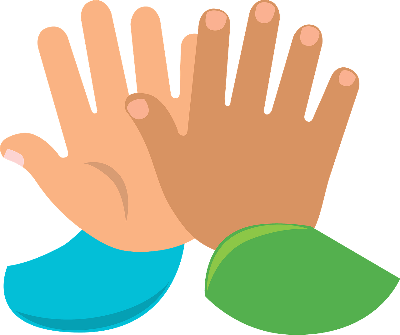 High five - Free vector clipart images on clipart library.com