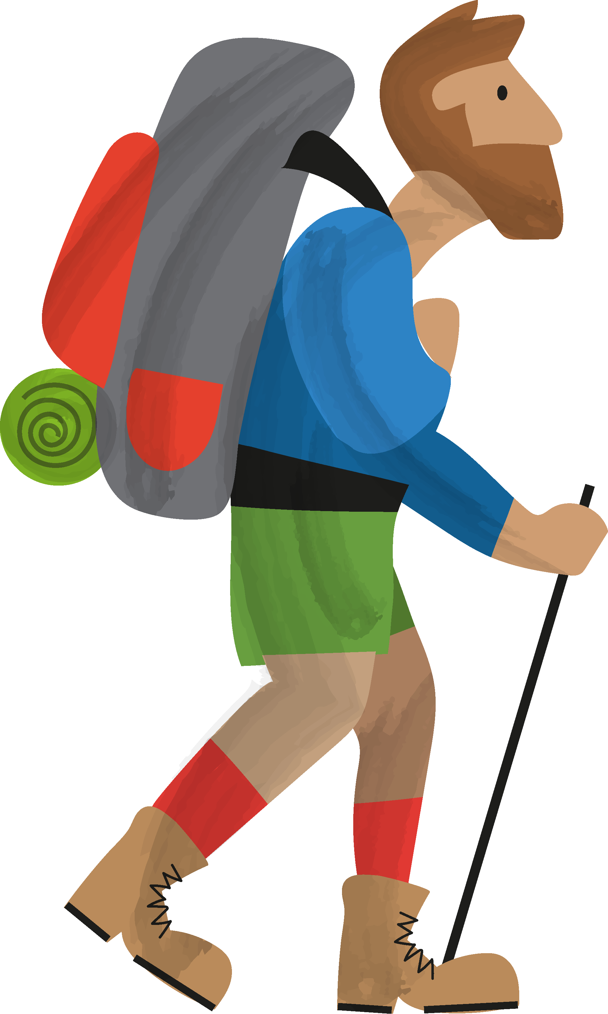 Hiker - Free vector clipart images on clipart library.com