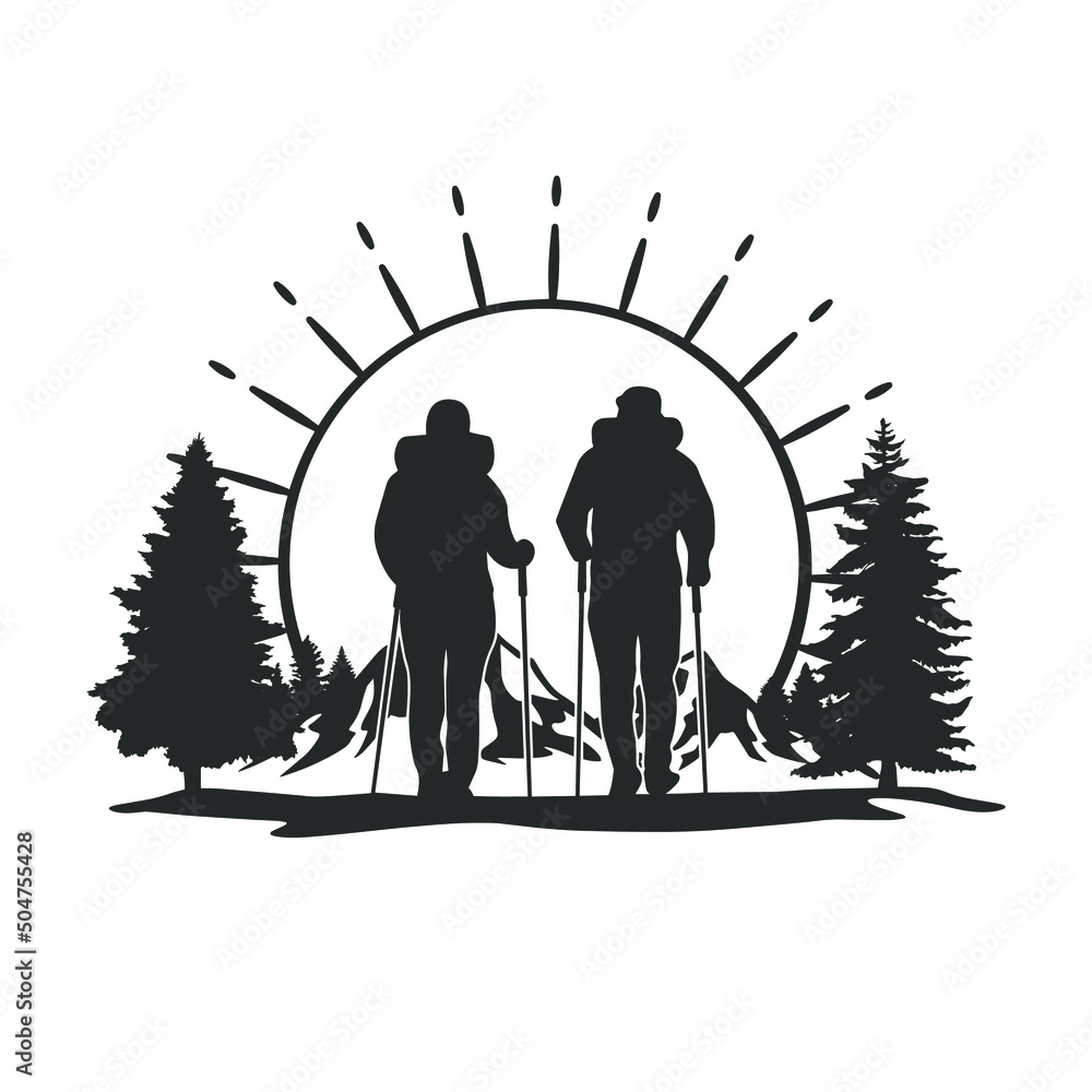 hiker cliparts