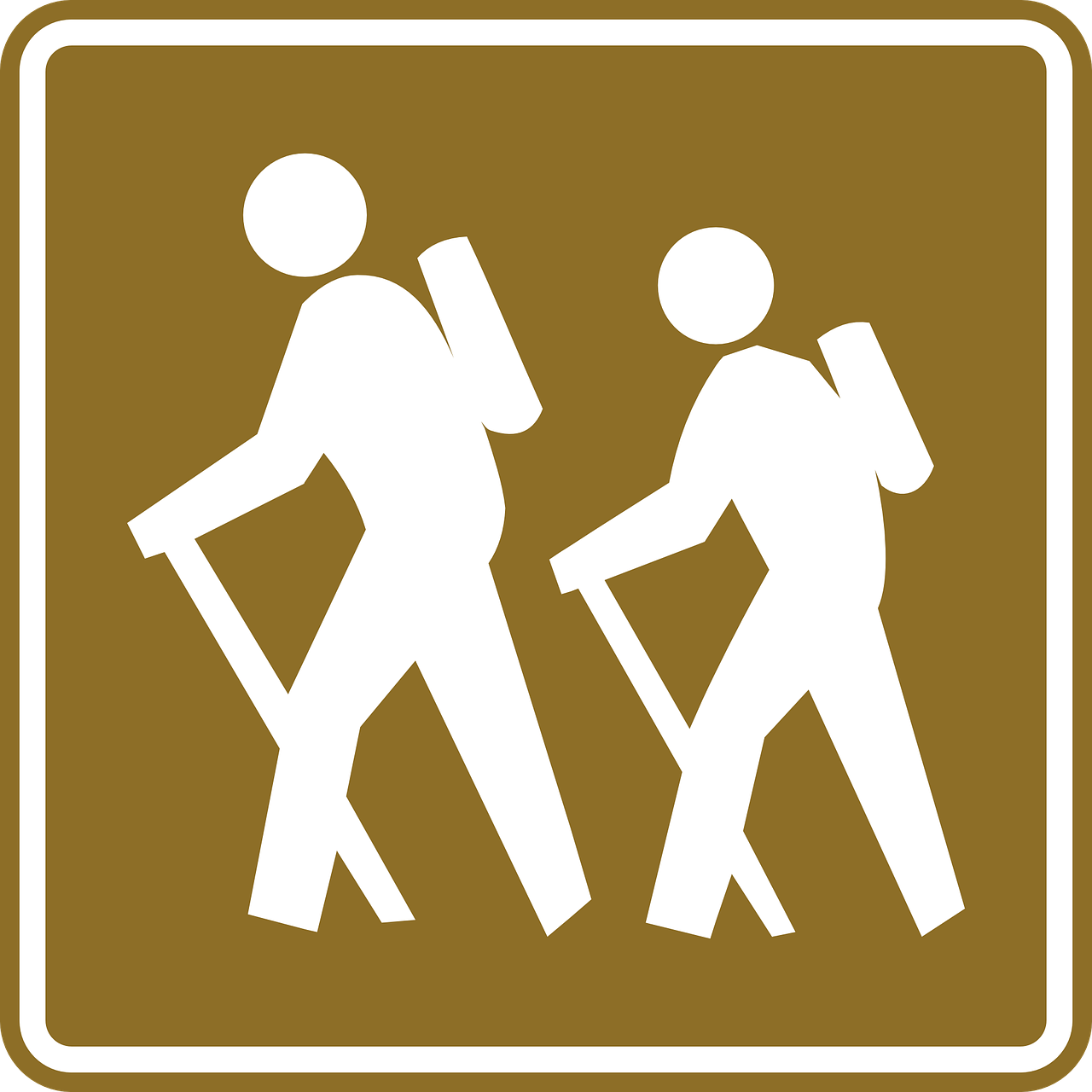 hiking trail clipart