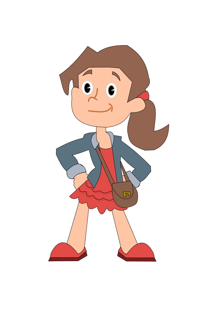 Girl Standing With Hands On Hips Clip Art Image - ClipSafari