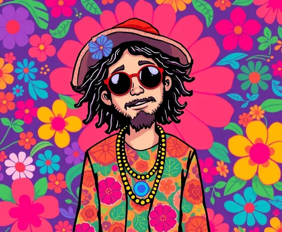 hippie clipart