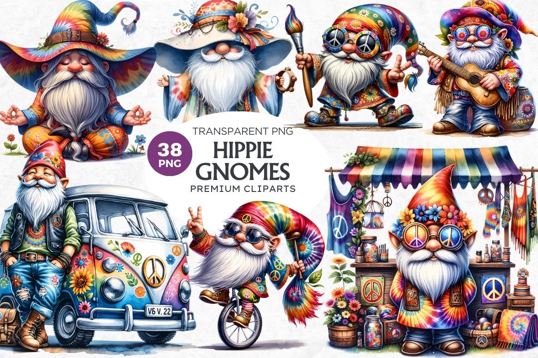 hippie cliparts 2024