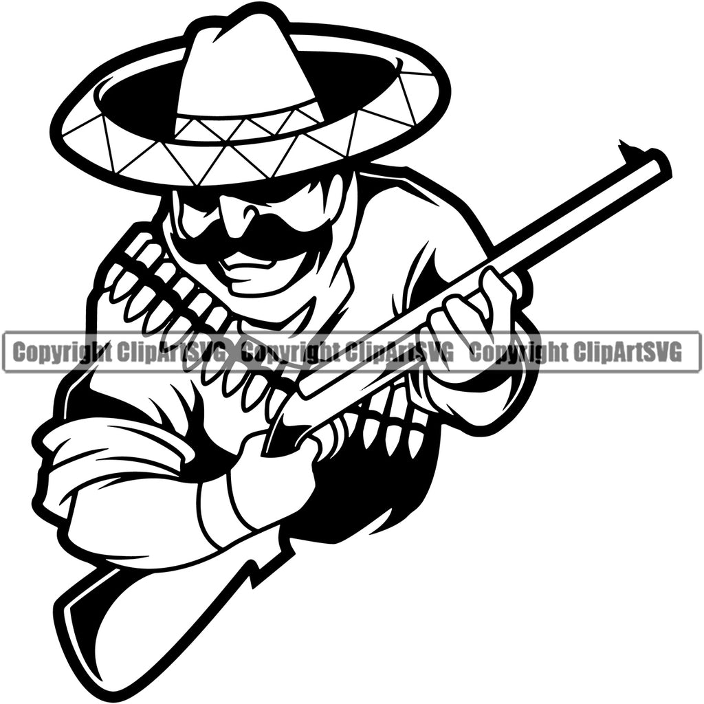 hispanic cowboy cliparts