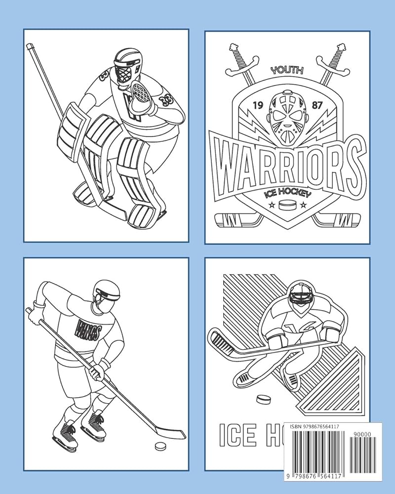 hockey coloring book