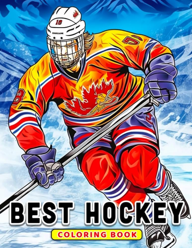 hockey coloring book