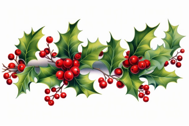 Holly Border Clipart Festive and Elegant Designs for Your Holiday ...