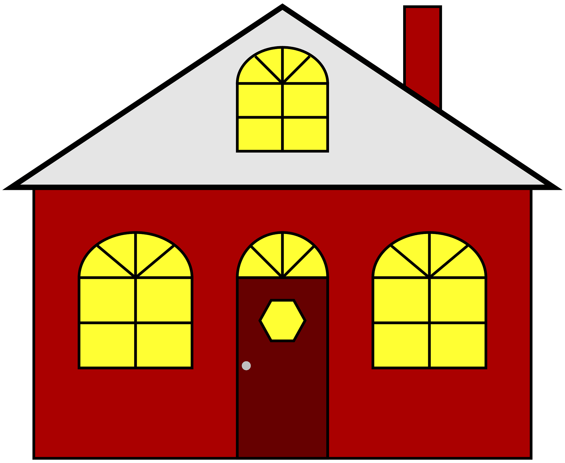 Lighted House - Free vector clipart images on clipart library.com