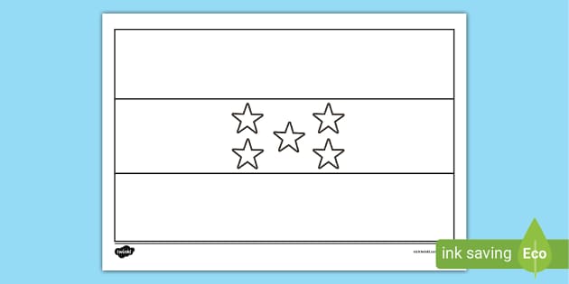 honduras flag coloring page