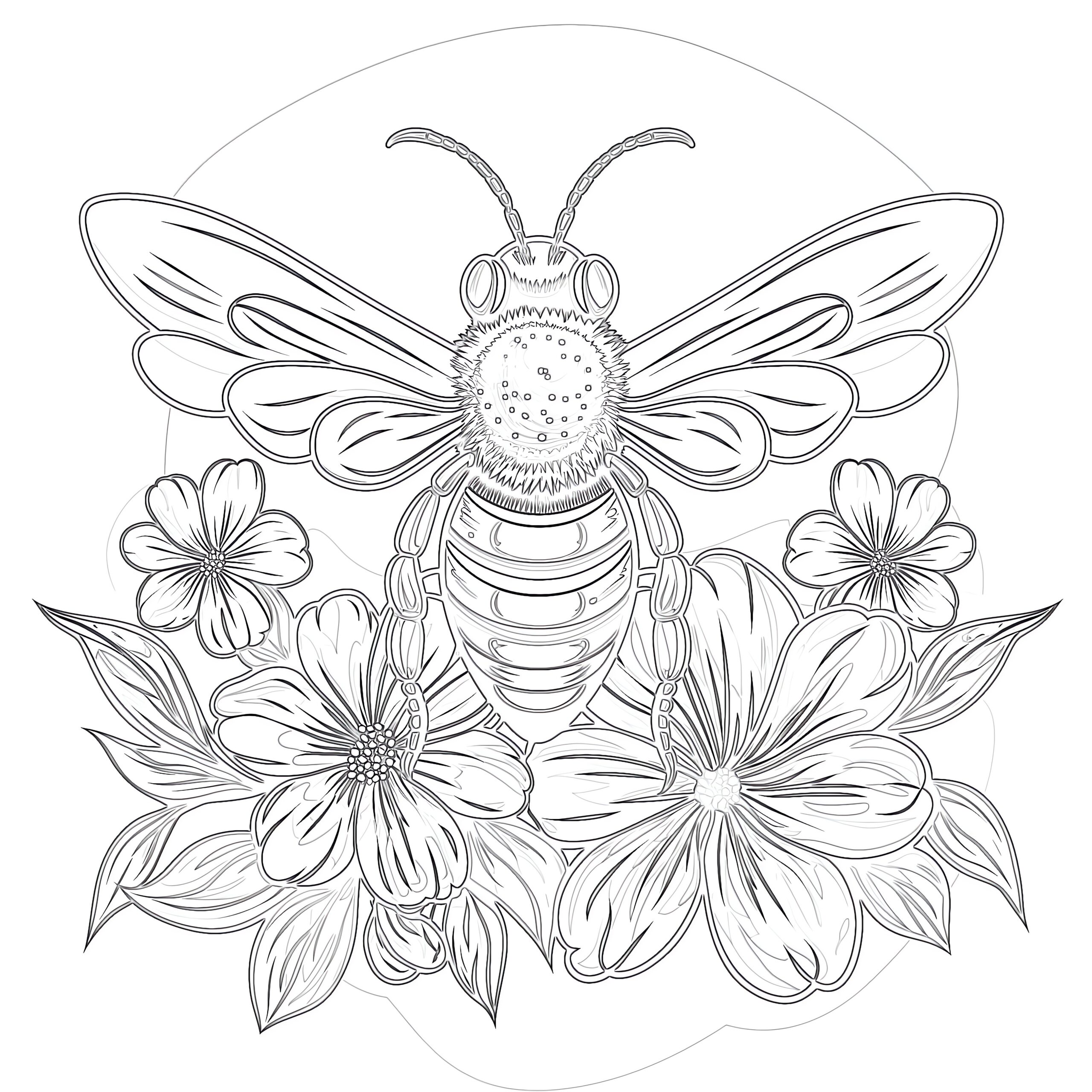 honey bee coloring pages