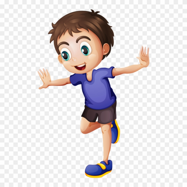 Free: Child Hopping On One Foot Clipart - Hop On One Foot Clipart ...