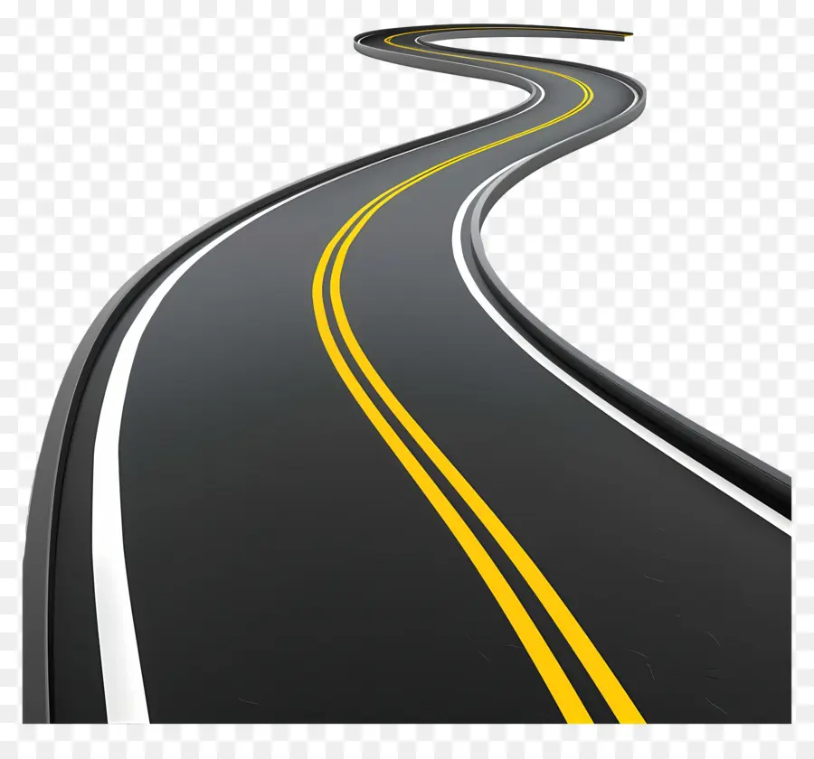 Horizontal Road - Curvy Winding Road Illustration - CleanPNG / KissPNG