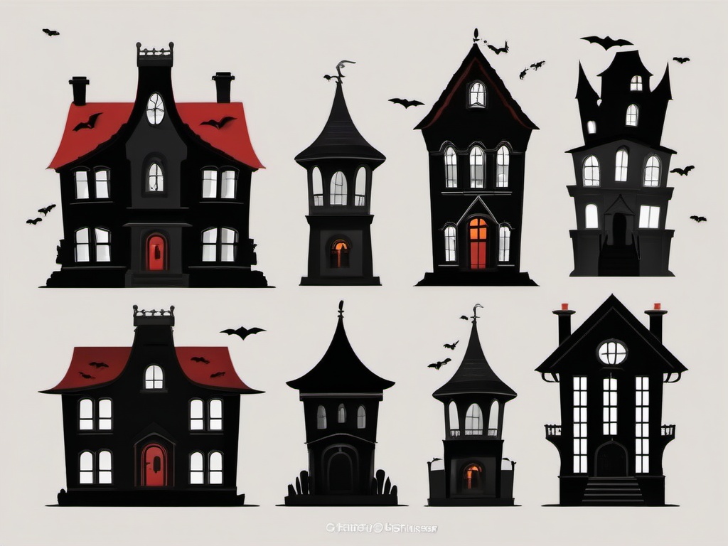 horror house cliparts 2024