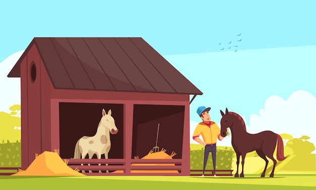 horse barn cliparts
