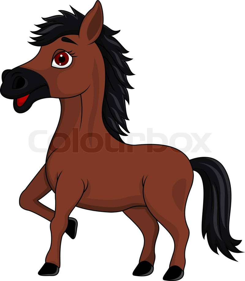 Happy Horse-cartoon | Colourbox