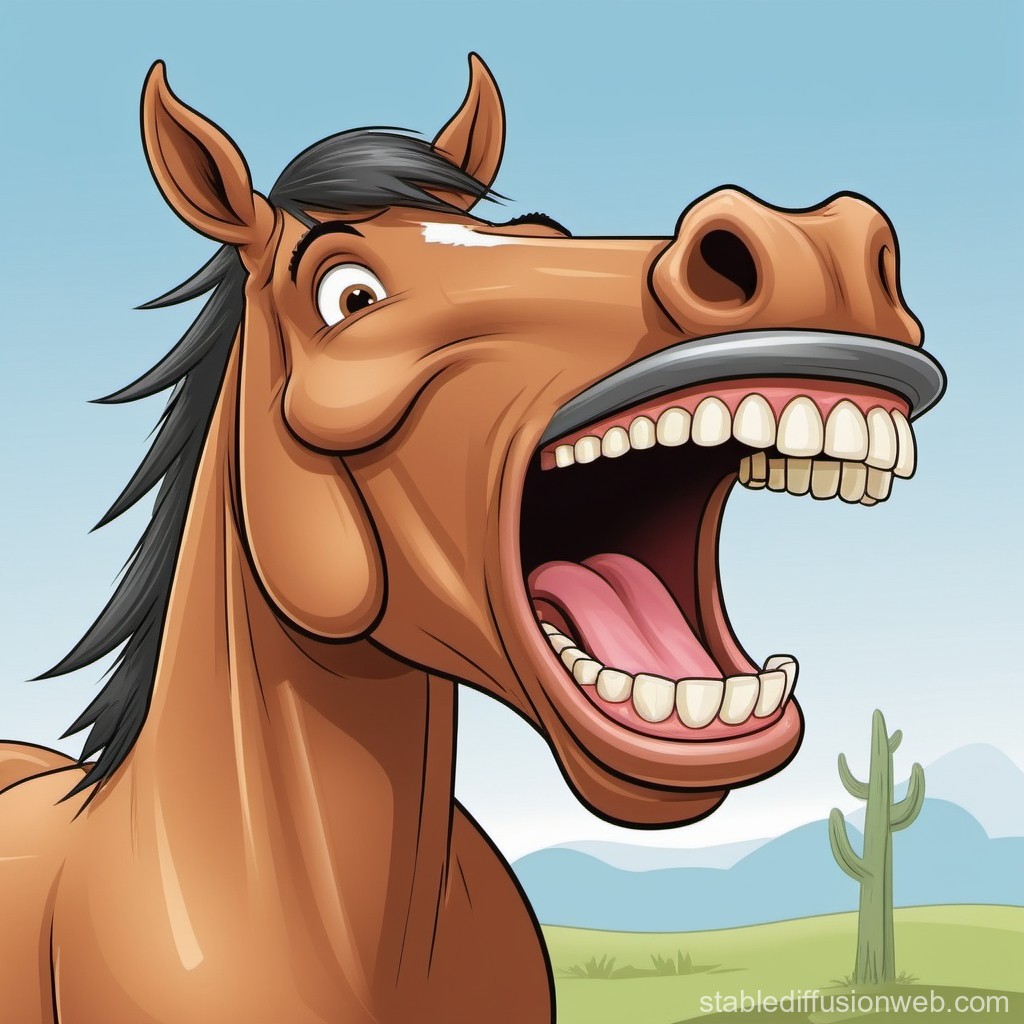 horse cartoon picture