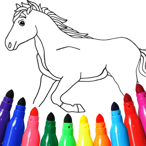 horse coloring games