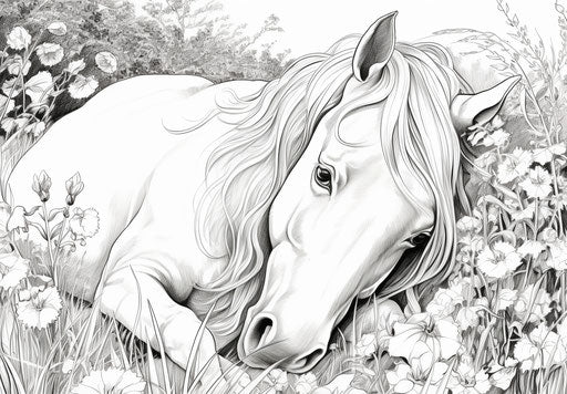 horse coloring page