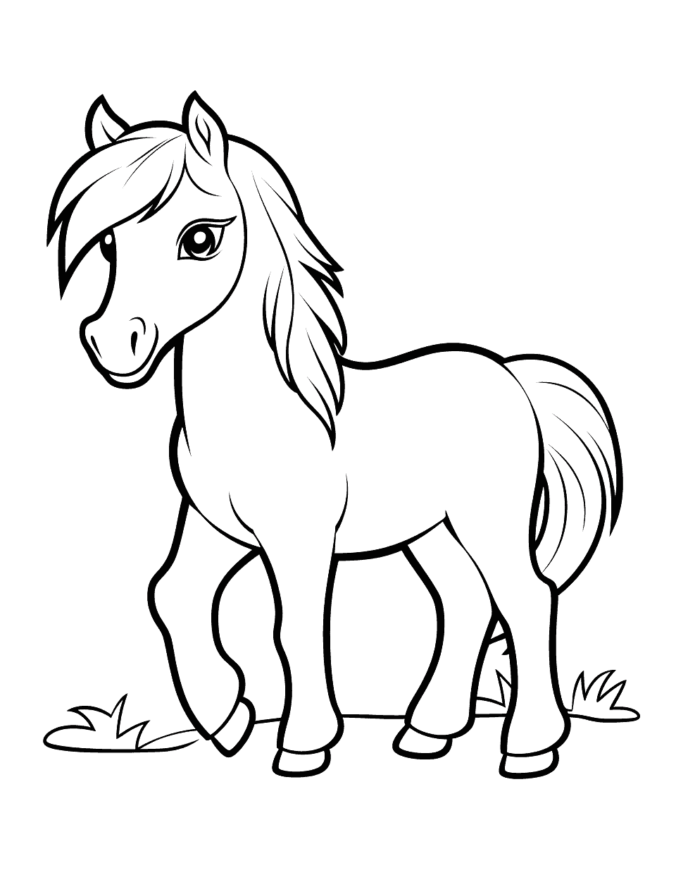 horse coloring page