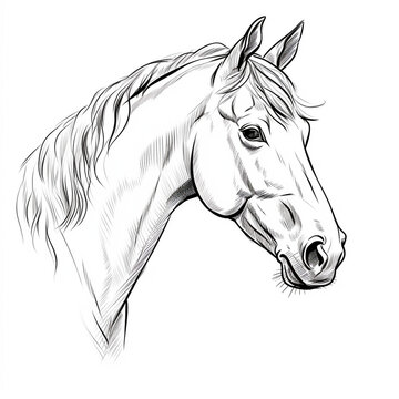 horse head illustration