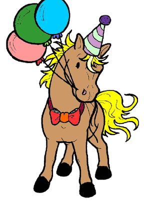 horse party cliparts