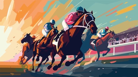 horse racing clipart 2024