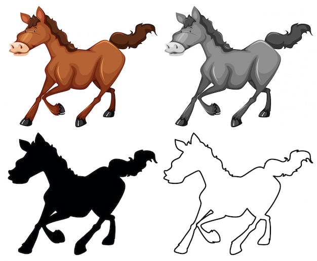 horse shadow cliparts 2024