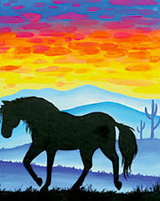 Horse Silhouette — Art Lab 419