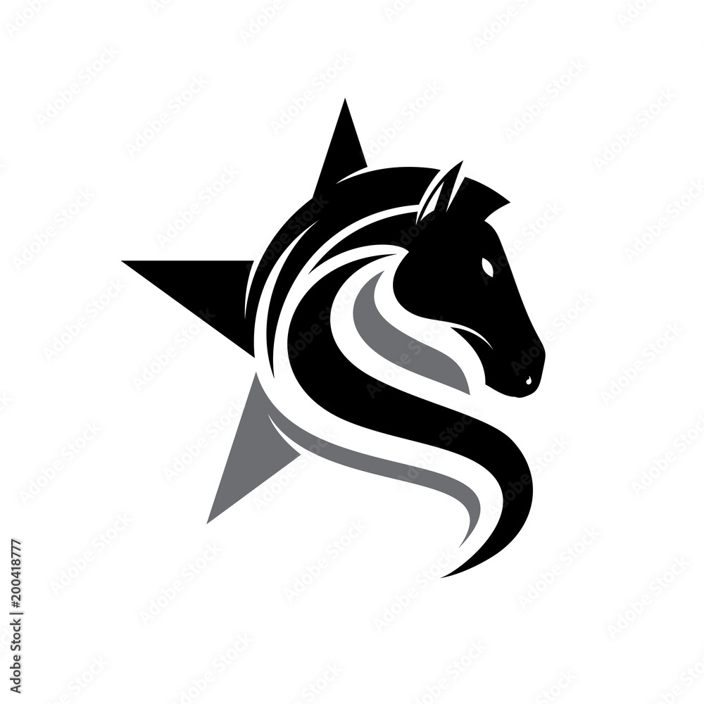 star horse Stock Vector | Adobe Stock