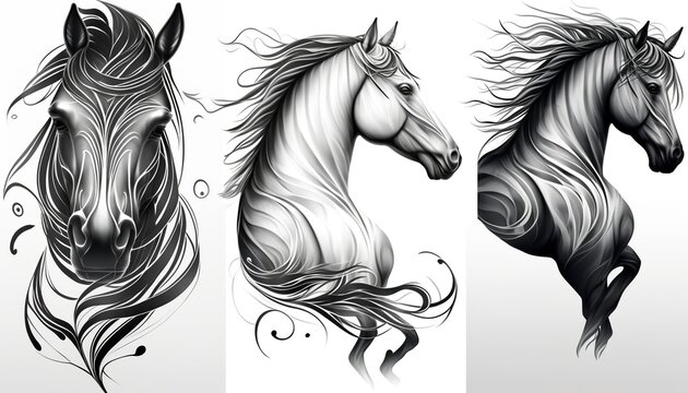 horse tattoos pictures