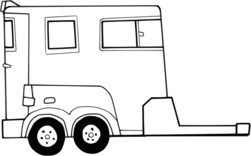 horse trailer cliparts